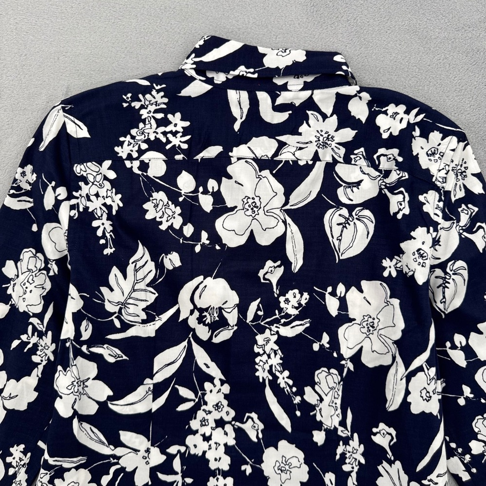 Lauren Ralph Lauren Slim Fit Floral Stretch Cotton Button Down Shirt Women's 4 - Picture 6 of 13